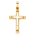 14K Yellow Gold Cross Pendant