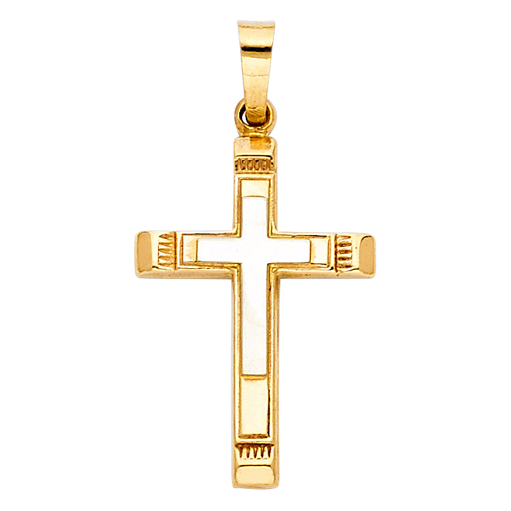 14K Yellow Gold Cross Pendant