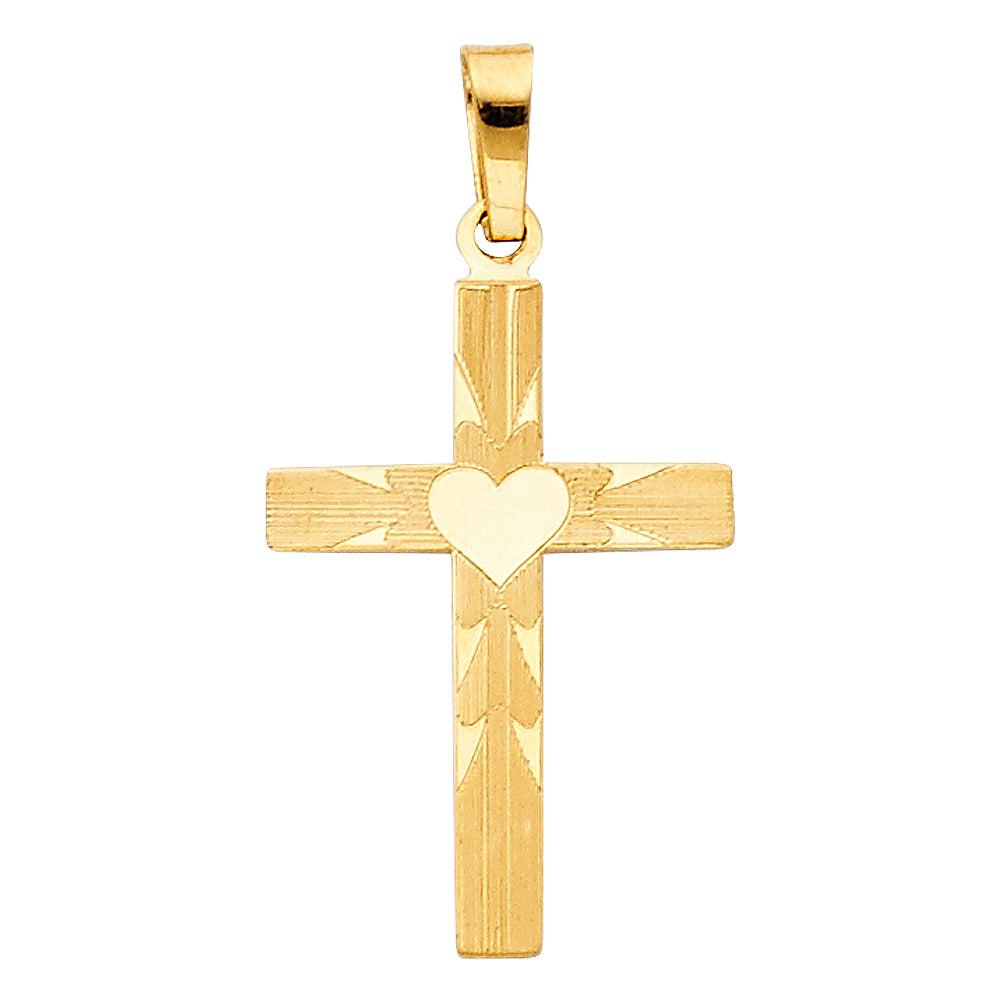 14K Yellow Gold Cross Pendant