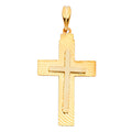 14K Yellow Gold Cross Pendant