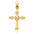 14K Yellow Gold Cross Pendant