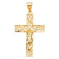14K Yellow Gold Fancy Crucifix Pendant
