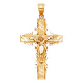 14K Yellow Gold Fancy Crucifix Pendant