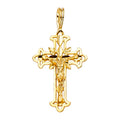 14K Yellow Gold Fancy Crucifix Pendant