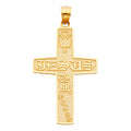 14K Yellow Gold Cross Pendant