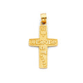 14K Yellow Gold Cross Pendant
