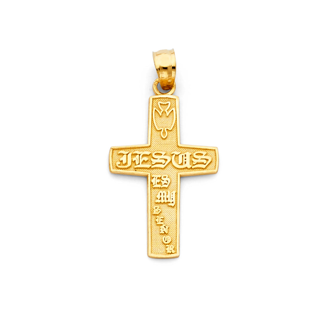 14K Yellow Gold Cross Pendant