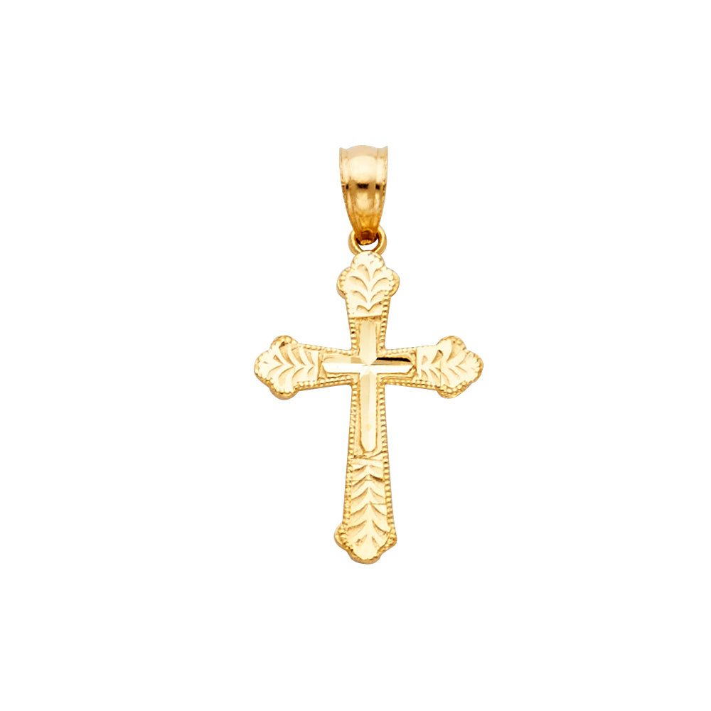 14K Yellow Gold Cross Pendant