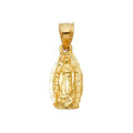 14K Yellow Gold Our Lady Of Guadalupe Pendant