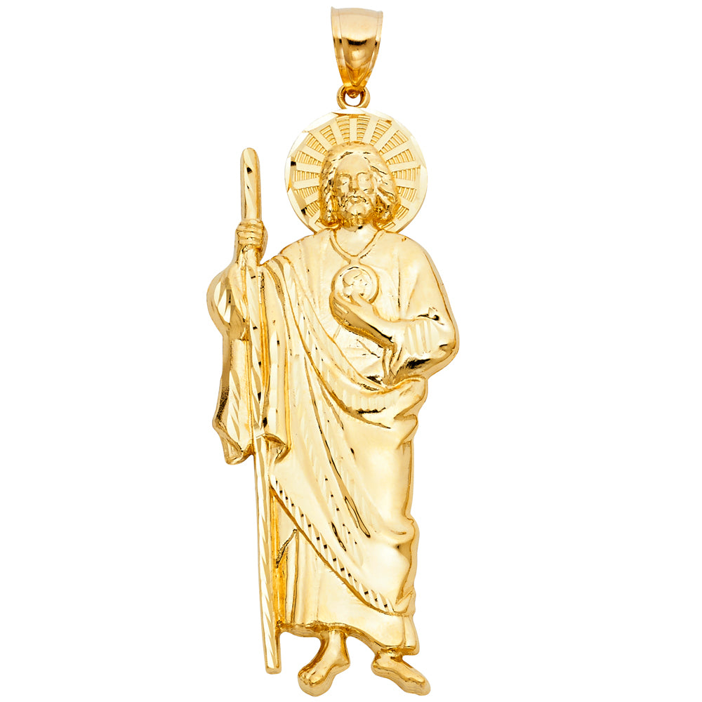 14K Yellow Gold St.Jude Thaddeus Pendant