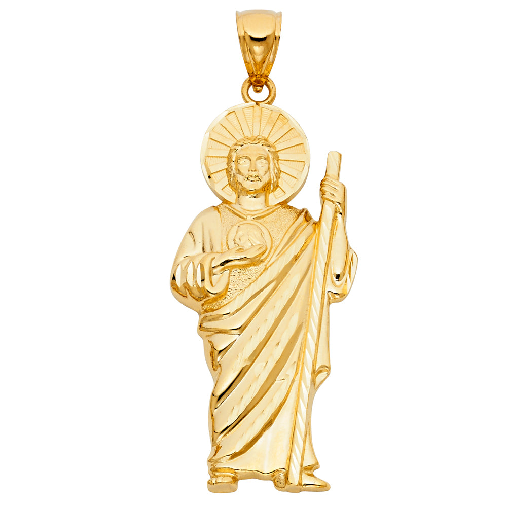 14K Yellow Gold St.Jude Thaddeus Pendant