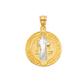 14K Two Tone Gold San Benito Pendant