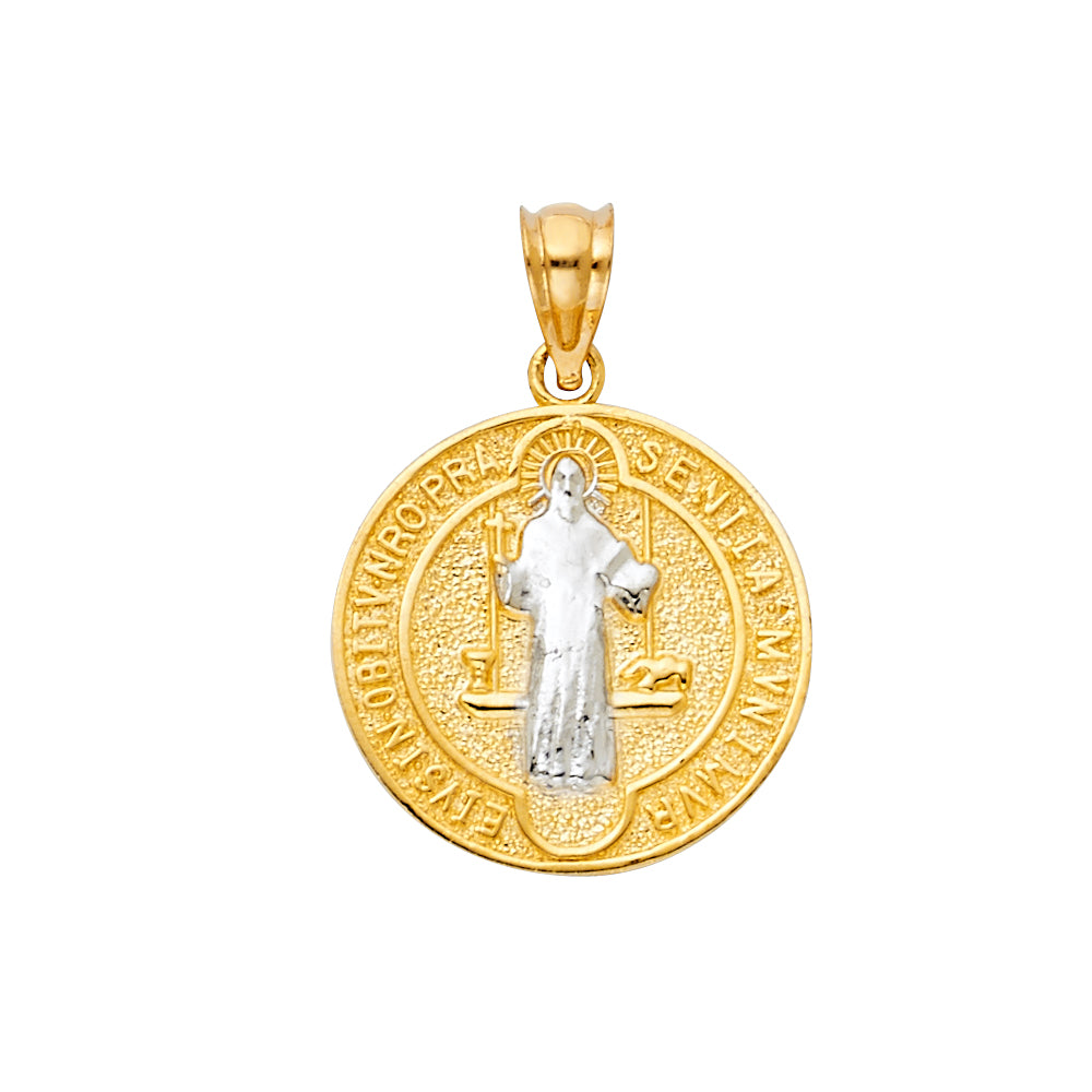 14K Two Tone Gold San Benito Pendant