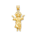 14K Yellow Gold Divine Infant Jesus Pendant