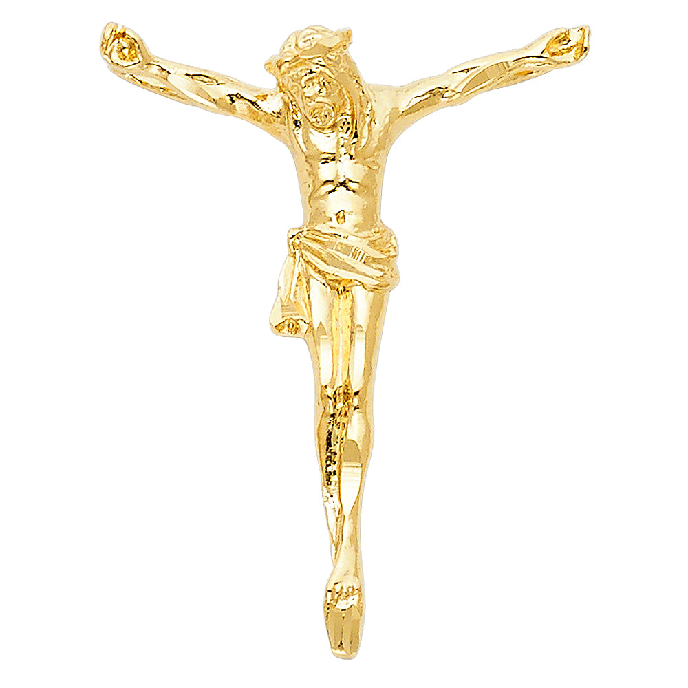 14K Yellow Gold Jesus Christ Body Pendant