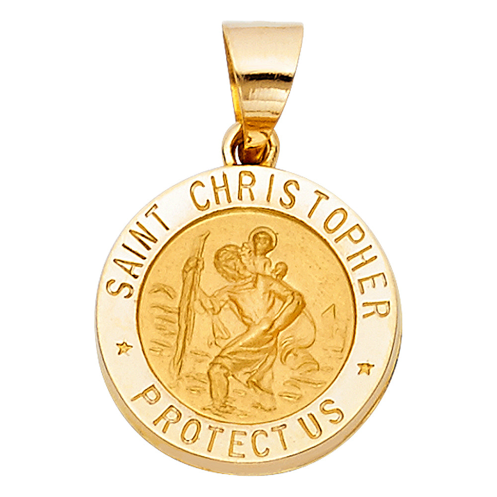 14K Yellow Gold St. Christopher Pendant