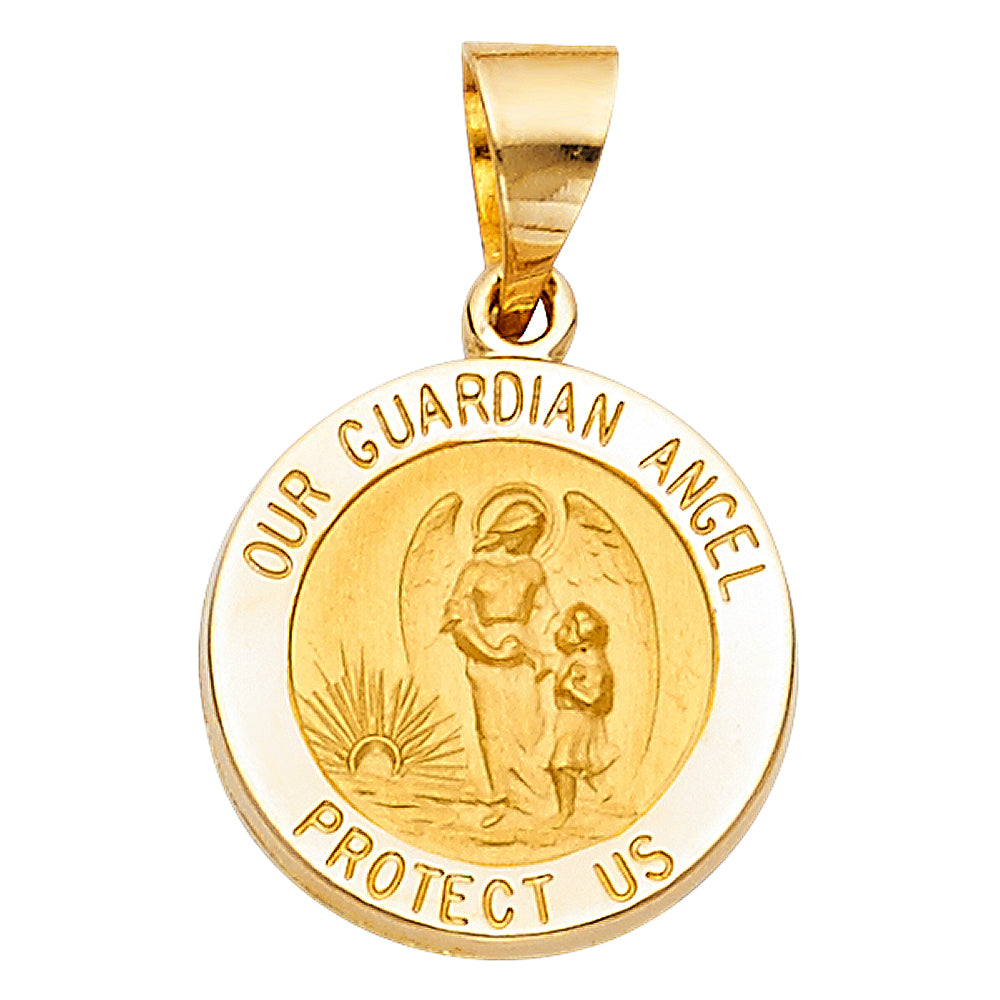 14K Yellow Gold Our Guardian Angel Pendant