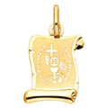 14K Yellow Gold Communion Pendant
