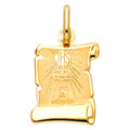 14K Yellow Gold Communion Pendant