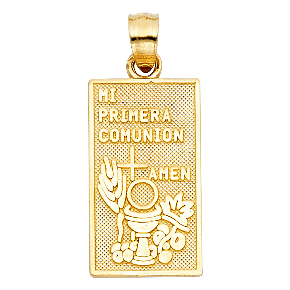 14K Yellow Gold Communion Pendant