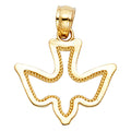 14K Yellow Gold Espiritu Santo Dove Pendant