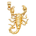 14K Yellow Gold Scorpion Pendant