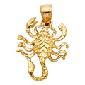14K Yellow Gold Scorpion Pendant