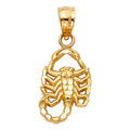 14K Yellow Gold Scorpion Pendant