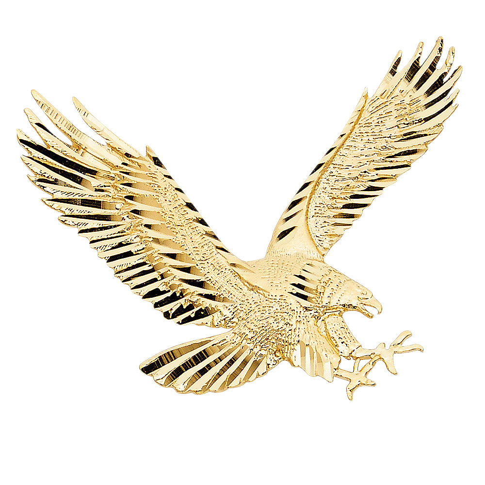 14K Yellow Gold Eagle Pendant