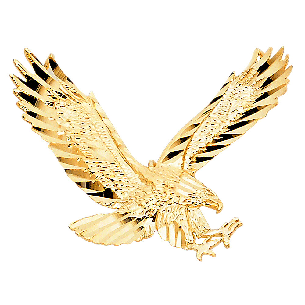 14K Yellow Gold Eagle Pendant