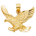 14K Yellow Gold Eagle Pendant