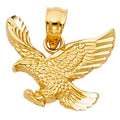 14K Yellow Gold Eagle Pendant