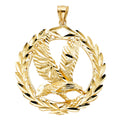 14K Yellow Gold Eagle Pendant