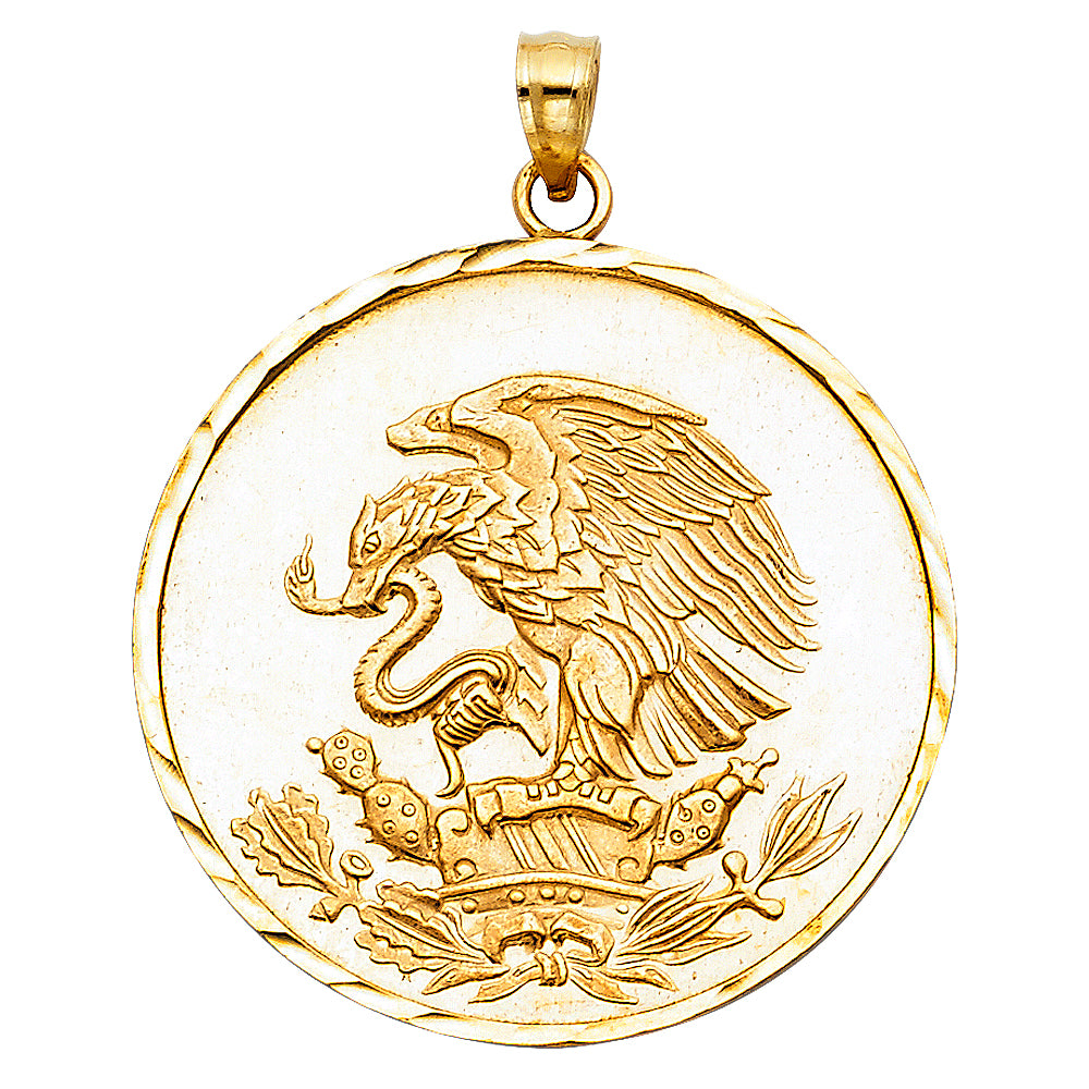 14K Yellow Gold Eagle Pendant