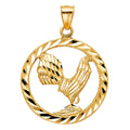 14K Yellow Gold Rooster Pendant