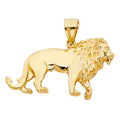 14K Yellow Gold Lion Pendant