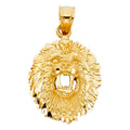 14K Yellow Gold Lion Pendant