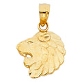 14K Yellow Gold Lion Pendant