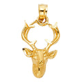 14K Yellow Gold Buck Pendant