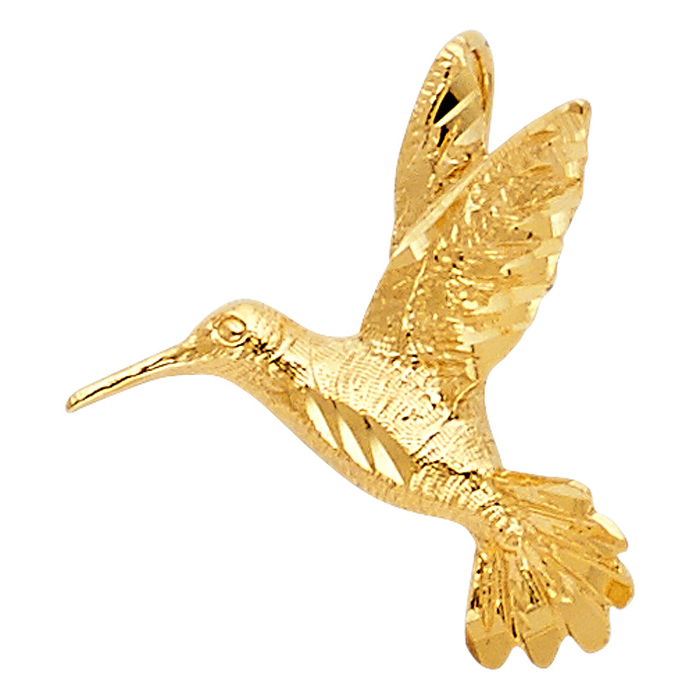 14K Yellow Gold Bird Pendant
