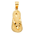 14K Yellow Gold Sandal Pendant