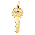 14K Yellow Gold Key Pendant