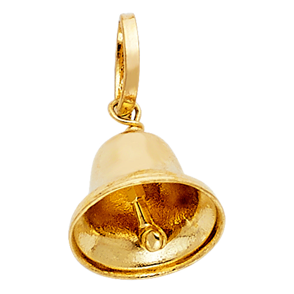 14K Yellow Gold Bell Pendant