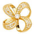 14K Yellow Gold CZ Pendant