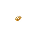 14K Yellow Gold CZ Tiny Circle Pendant