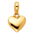 14K Yellow Gold Heart Pendant