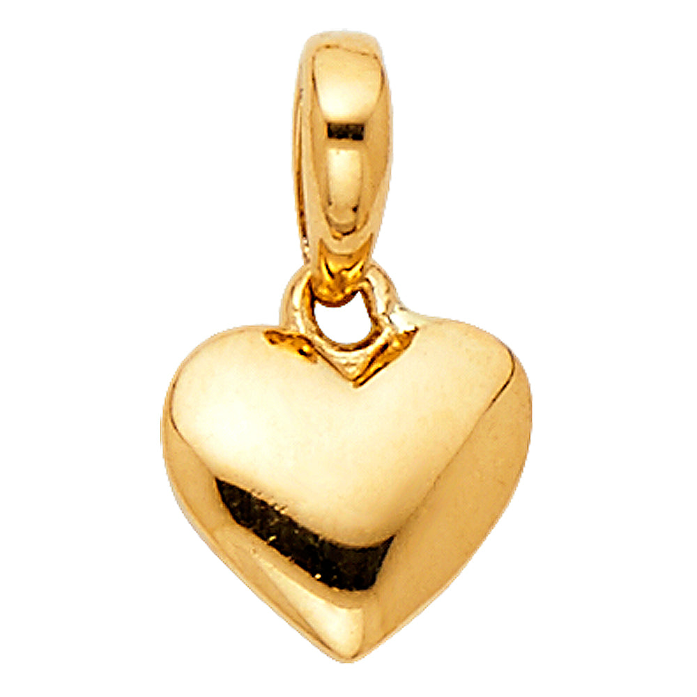 14K Yellow Gold Heart Pendant