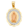 14K Yellow White Rose Gold 15 Years Pendant