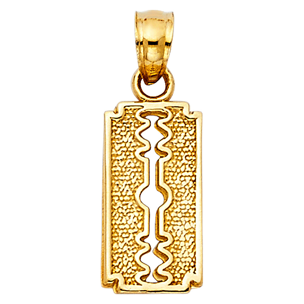 14K Yellow Gold Keyhole Pendant
