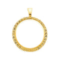 14K Yellow Gold Bola Frame (50 Pesos)